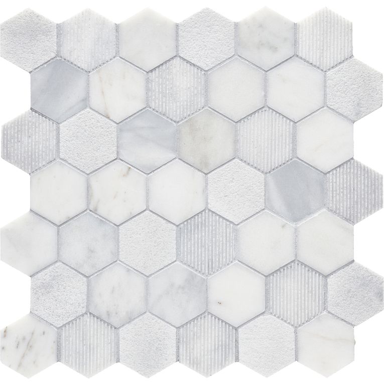 Completa Hex 2 x 2 Calacatta Gris