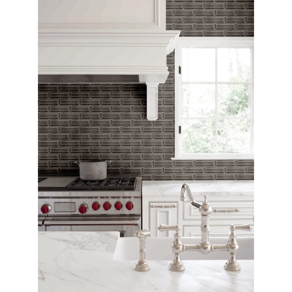 KINETIC 11 X 12 Mosaic Mink wall sample