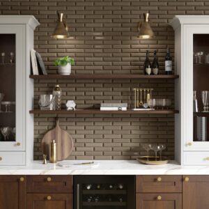 KINETIC 11 X 12 Mosaic skim kitchen wall sample 2