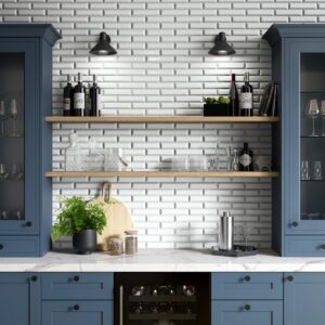 KINETIC 11 X 12 Mosaic white wall sample 2