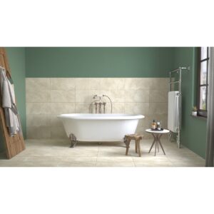 SAVINO 12 X 24 Matte clair bathroom setting