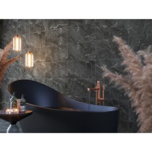 SAVINO 12 X 24 Matte nuit bathroom wall sample