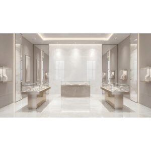 SAVINO 12 X 24 Polished blanc commercial setting