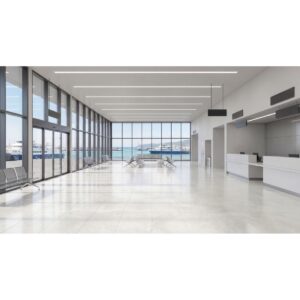 SAVINO 24 X 47 Matte blanc floor sample commercial setting