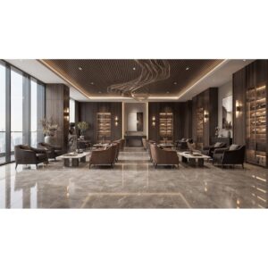 SAVINO 24 X 47 Polished ecru commercial setting