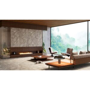 SAVINO 32 X 32 Matte floor and wall sample living room in Ecru
