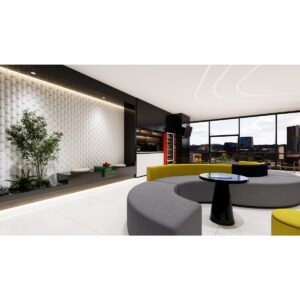 SAVINO 32 X 32 Polished blanc floor sample 2