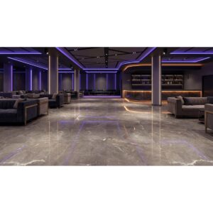 SAVINO 32 X 32 Polished ecru floor sample commercial setting