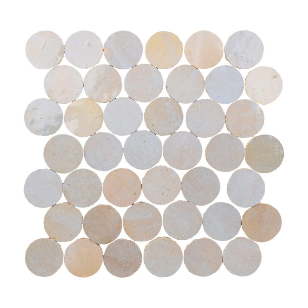 Zellige Bespoke Circles Mosaic Twilight Bloom