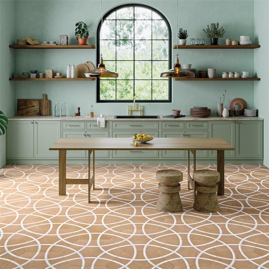Bari Hex Terra Deco 11-1:4 x13 Roomscene01