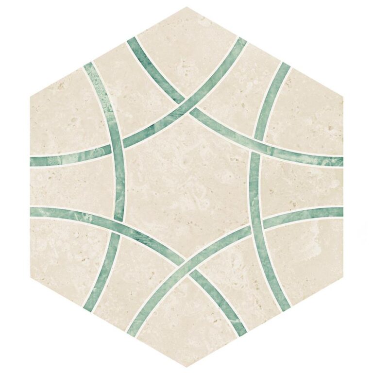 Bari Hex Travertino Jungle 11-1:4x13