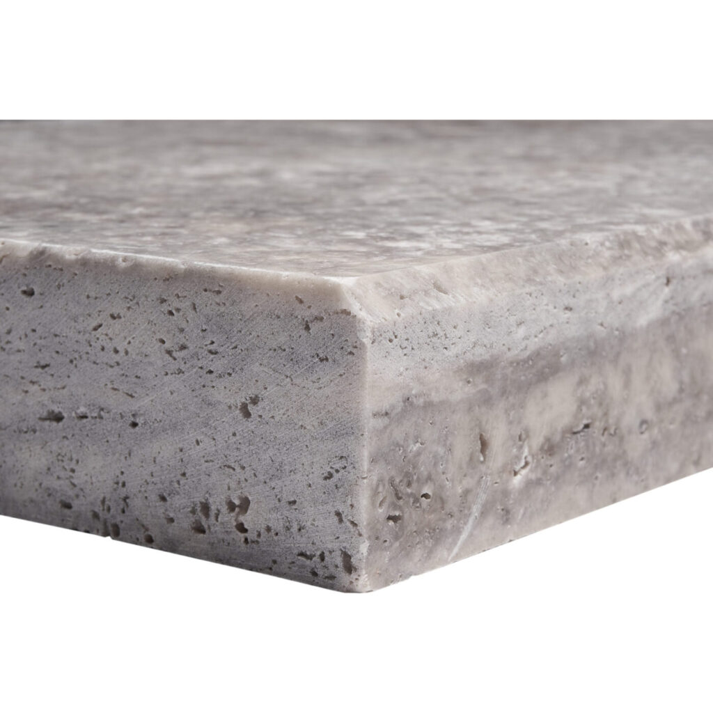 Silver Modern Pool Coping 16x24x5 cm Tumbled corner