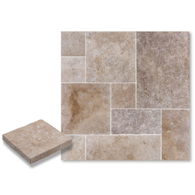 Walnut Paver Tumbled French Pattern 3 cm