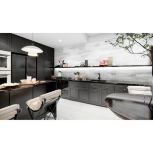 AVERNI - 12X24, SKY, POLISHED kitchen scene