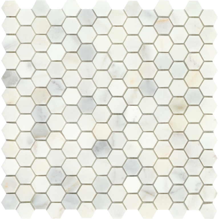CALACATA ORO 0.98X4.13:12X12 HEX MOSAIC