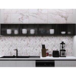 LENZA 2X2 FIORE HN HEX MOSAIC Roomscene02