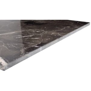 MARBLE - 18X18, BROWN, POLISHED edge detail
