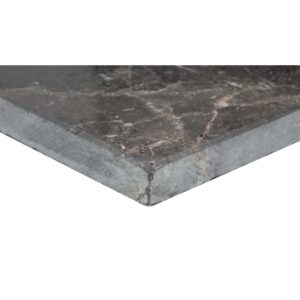 MARBLE - 9X9, BROWN, POLISHED edge detail