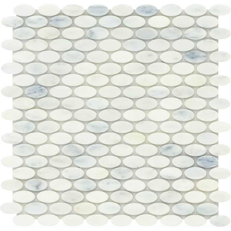 WINTER FROST 0.625X1.18:12X12 PL OVAL MOSAIC