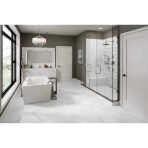 WINTER FROST 1X2.67:12X12 PL MARQUISE MOSAIC Roomscene01