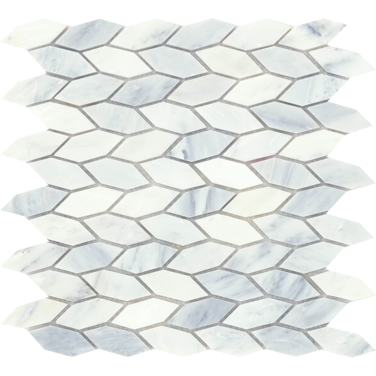 WINTER FROST 1X2.67:12X12 PL MARQUISE MOSAIC