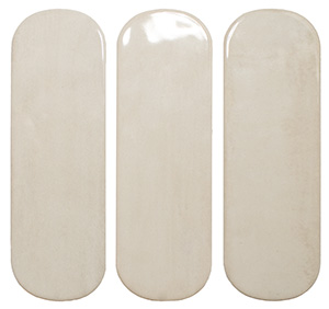 Calema Oval 2” x 6.3” Greige Gloss