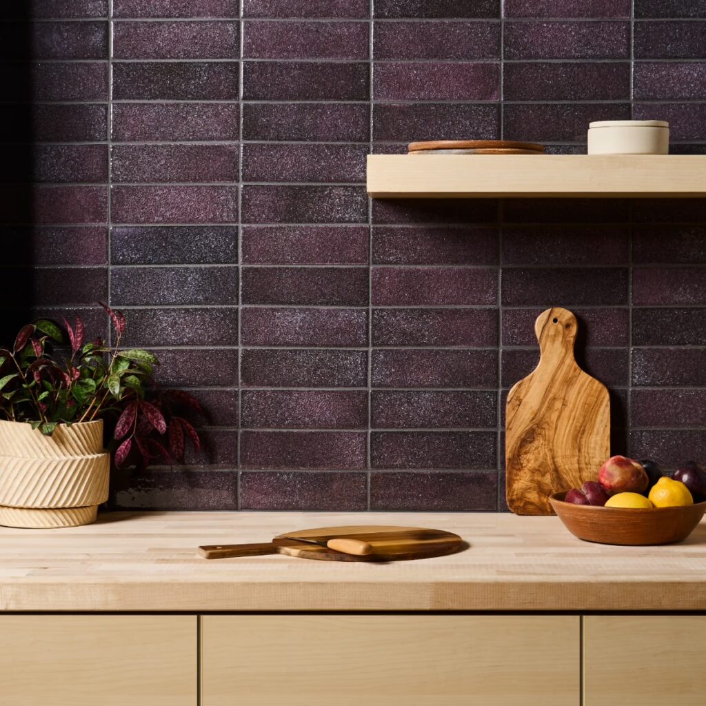 Color One Amethyst Purple 2X8 Glossy Roomscene01 Color One Amethyst Purple 2X8 Glossy Roomscene01