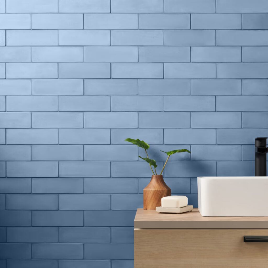 Color One Moon Blue 2X8 Matte Roomscene02