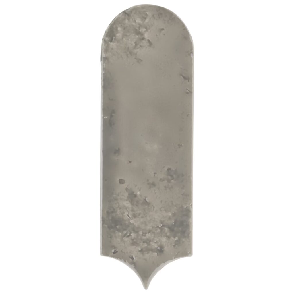 Corali Dove Gray 3x9 Textured Fish Scale Glossy Ceramic Tile