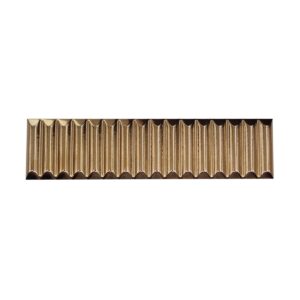 ELECTRUM - 2X8 JET, GOLD, GLOSSY front view