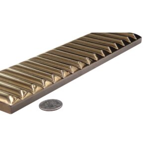 ELECTRUM - 2X8 JET, GOLD, GLOSSY side view 3