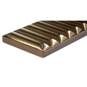 ELECTRUM - 2X8 JET, GOLD, GLOSSY side view