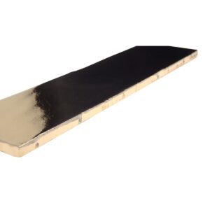 ELECTRUM - 3X12, GOLD, GLOSSY side angle 2