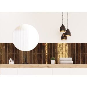 ELECTRUM - 3X12, GOLD, GLOSSY wall sample