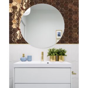 ELECTRUM - 4X5, GOLD, GLOSSY bathroom wall sample