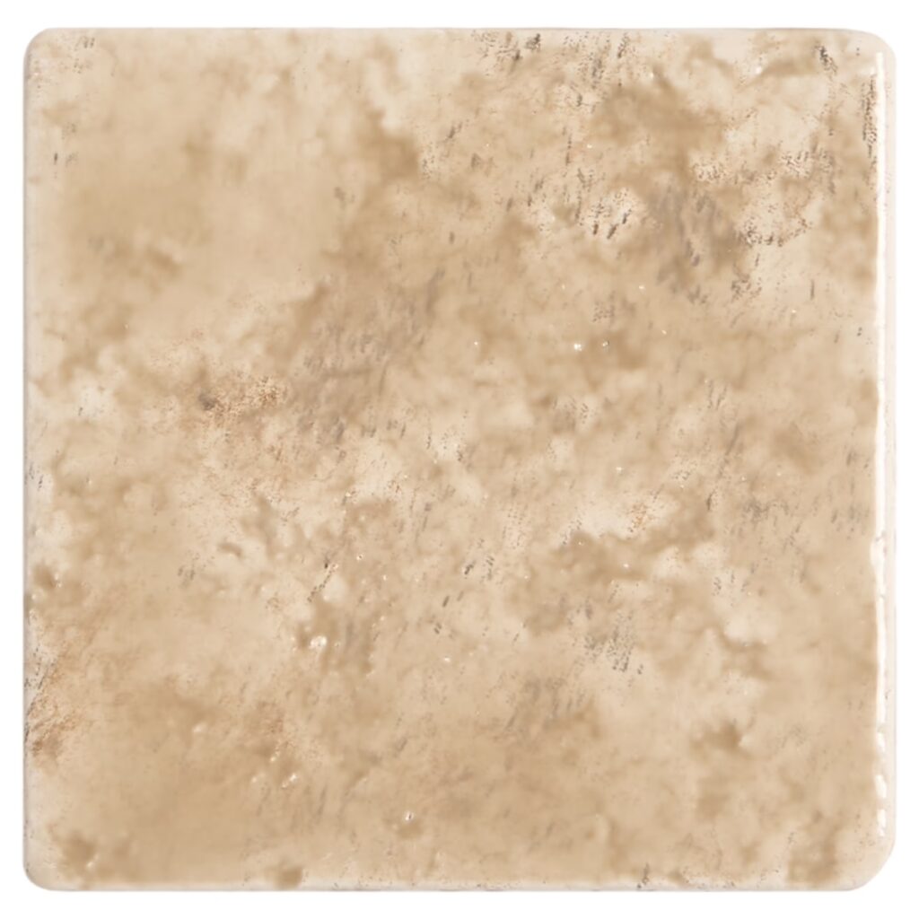 Greta Sand Beige 5x5 Glossy Textured Porcelain Tile