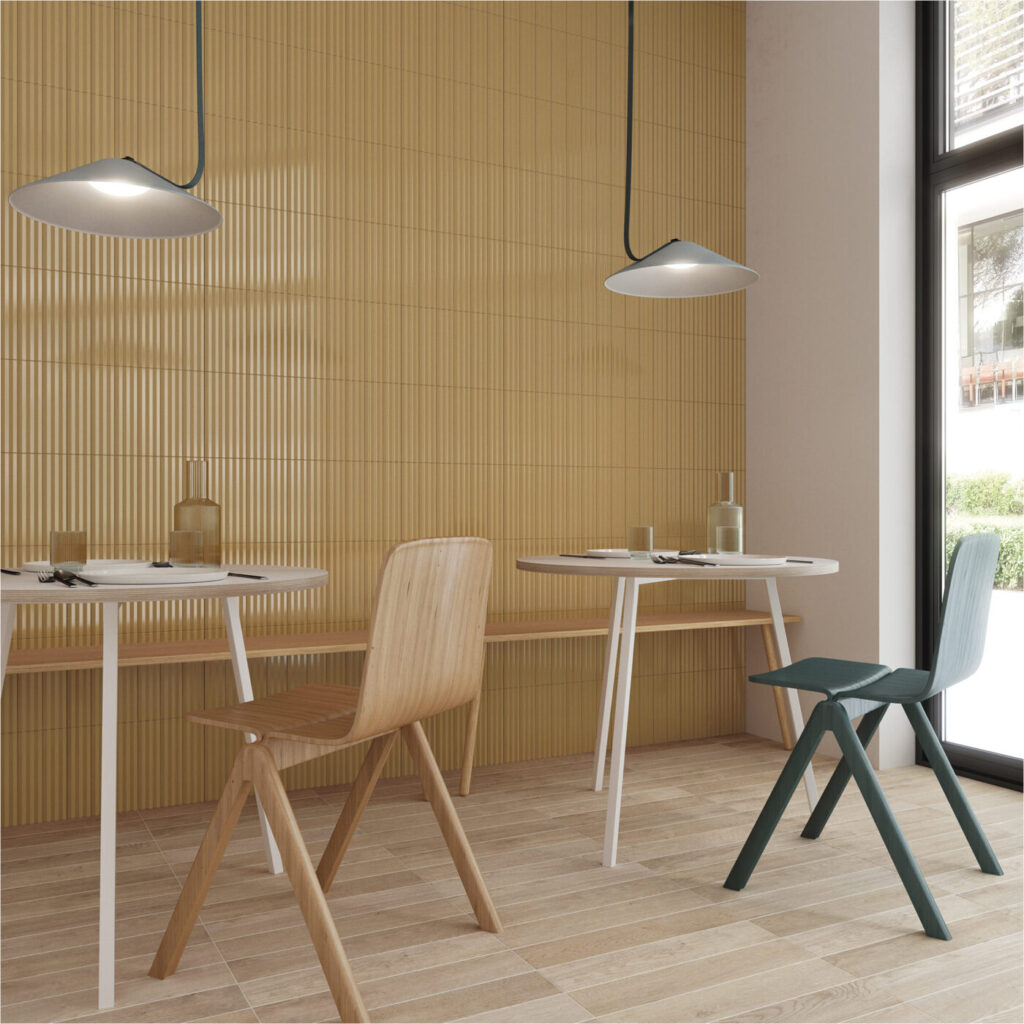 Match 2.5 x 10 Gloss dijon wall sample