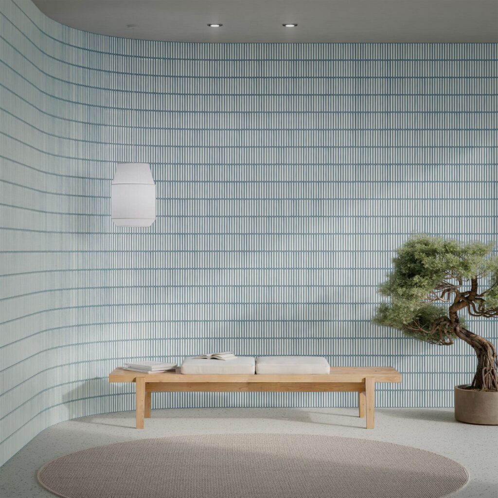 Osaka Bars 5 x 10 Blue gloss wall sample