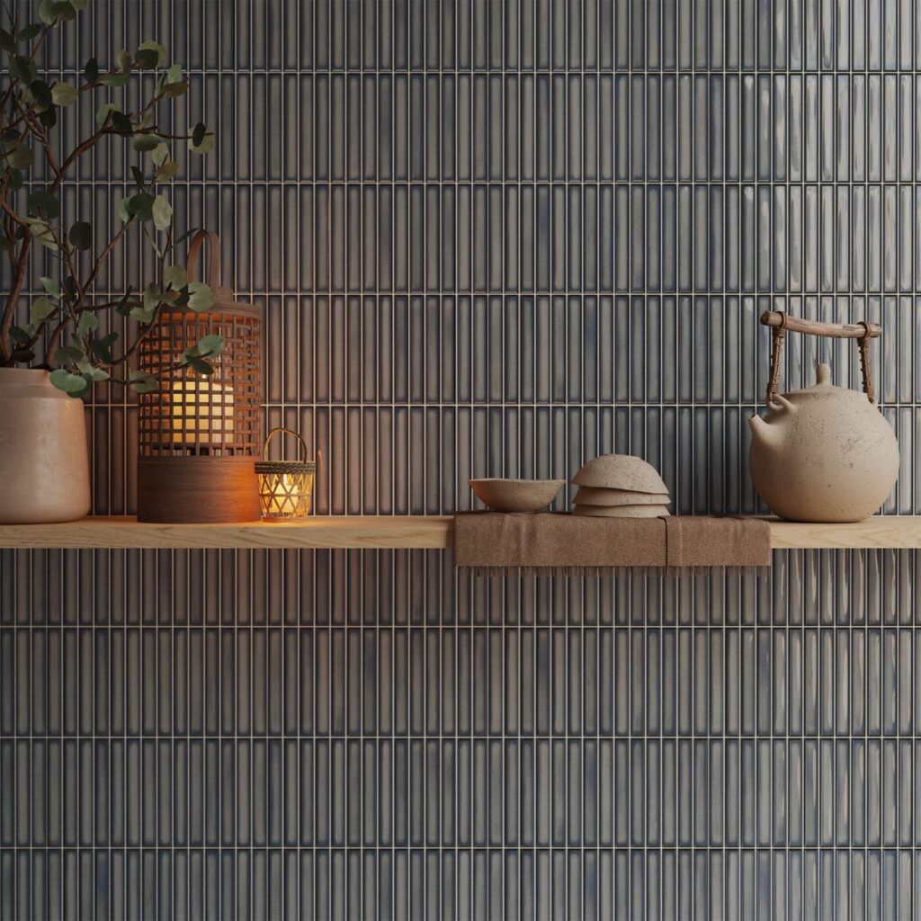 Osaka Bars 5 x 10 Grey Gloss wall sample