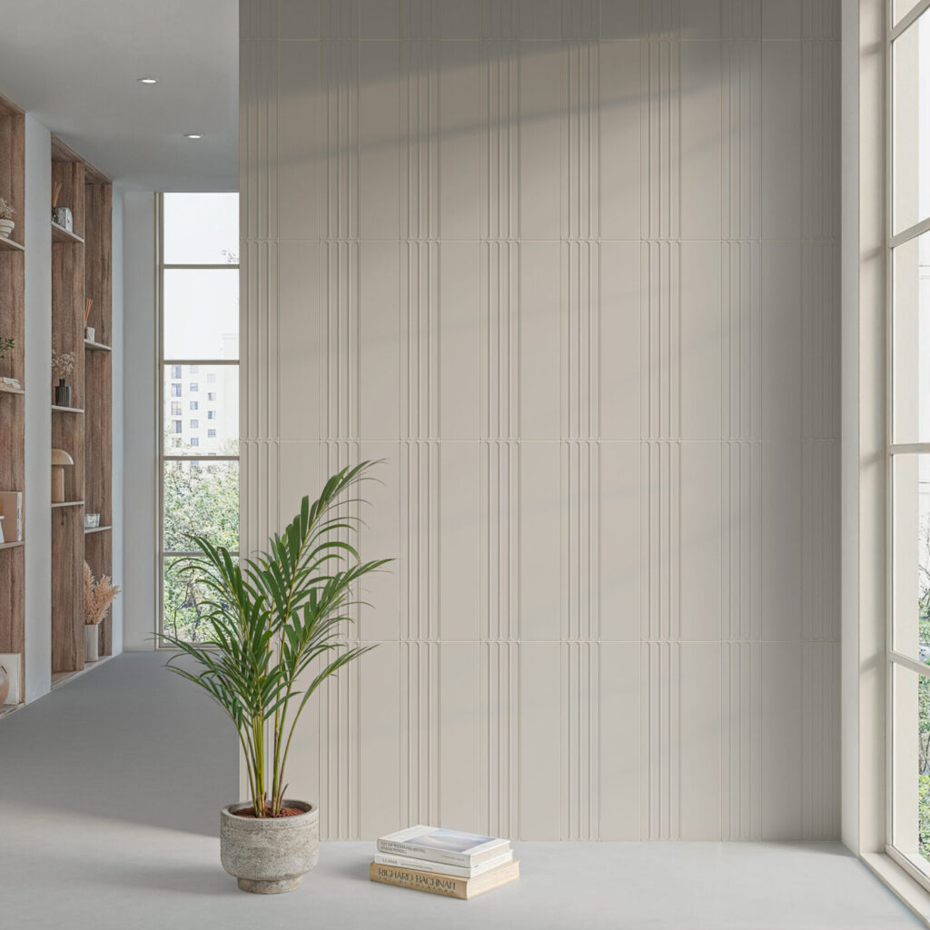 Plinto 4.2” x 21.3” grey matte wall sample