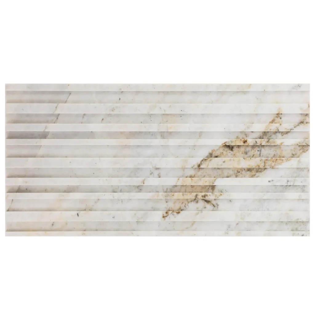 Stonework Barcode Alaska White 12X24 3D