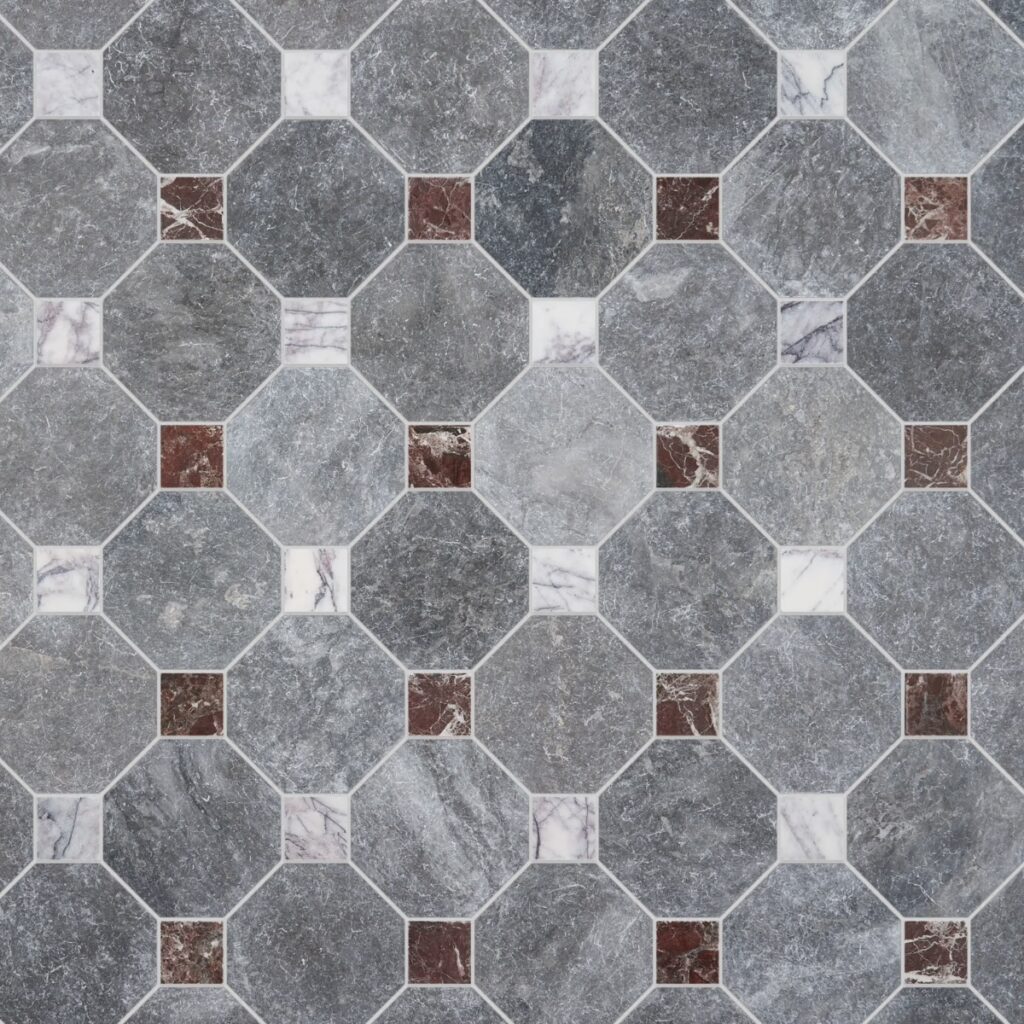 Alaris Lovina Gray 8 Octagon Lilac & Rosso Levanto Dot Layout01