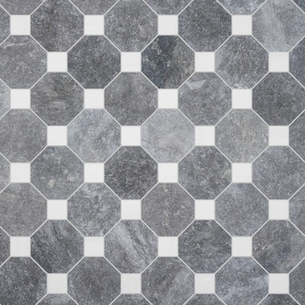 Alaris Lovina Gray 8 Octagon lacier White Dot Layout01