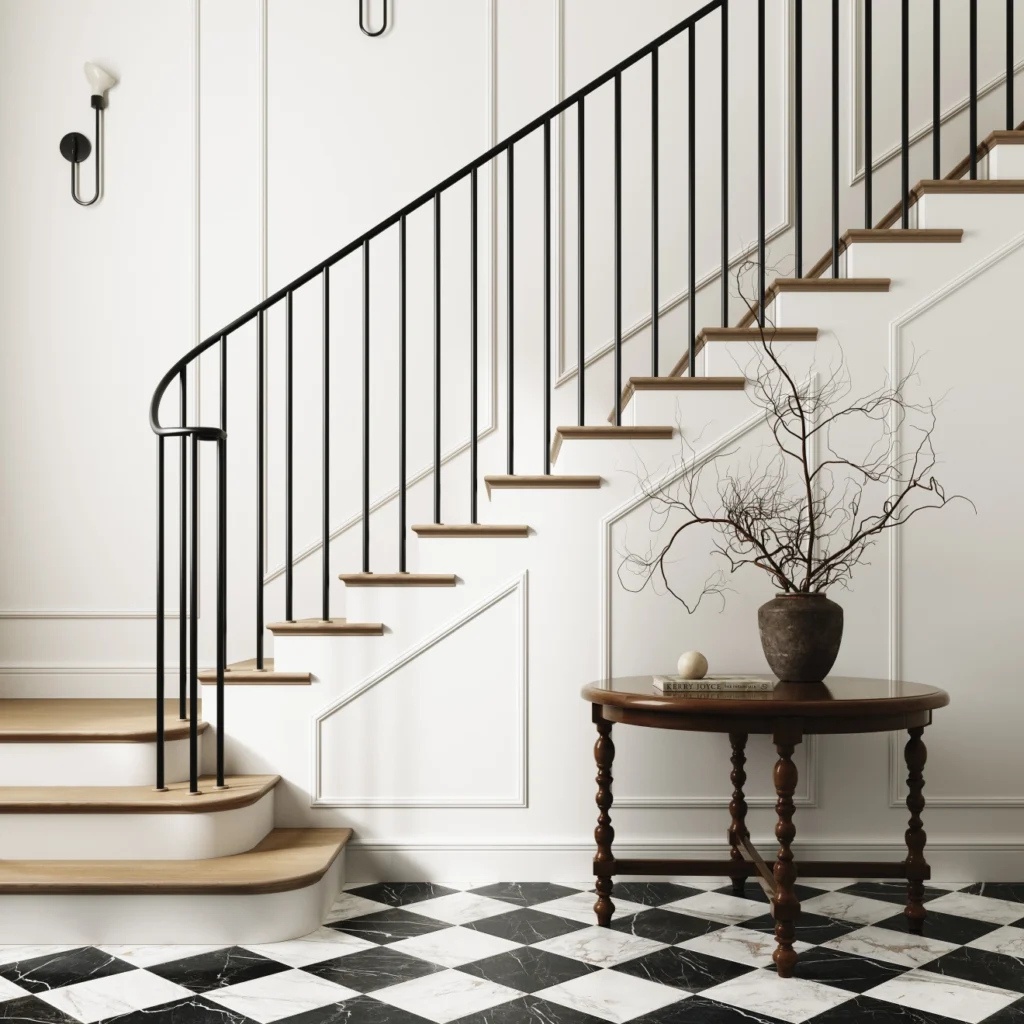 Antica Roma 12 x 12 Matte Porcelain Tile in Bianco floor sample