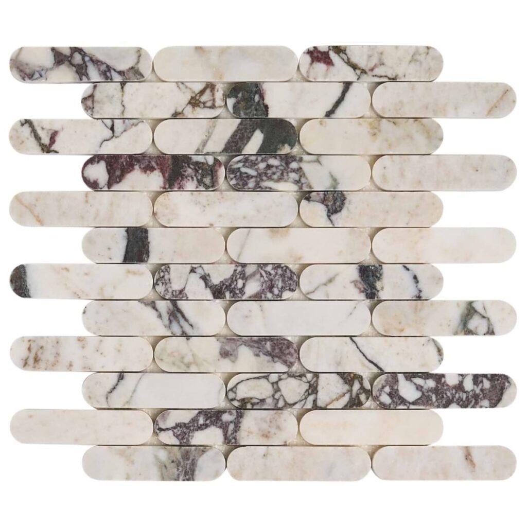 Calacatta Viola Premium 1X4 Pill Mosaic