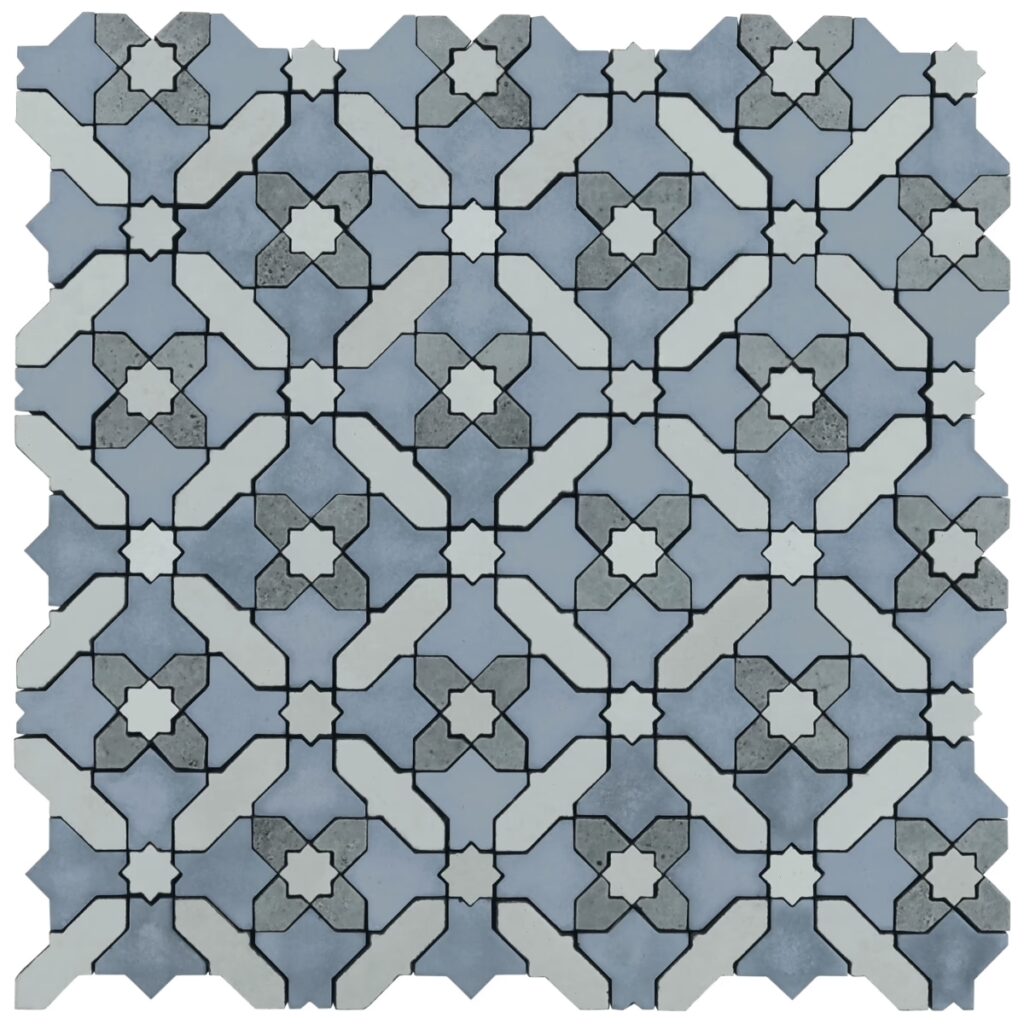 Cantico Safi River Blue Mixed Finish