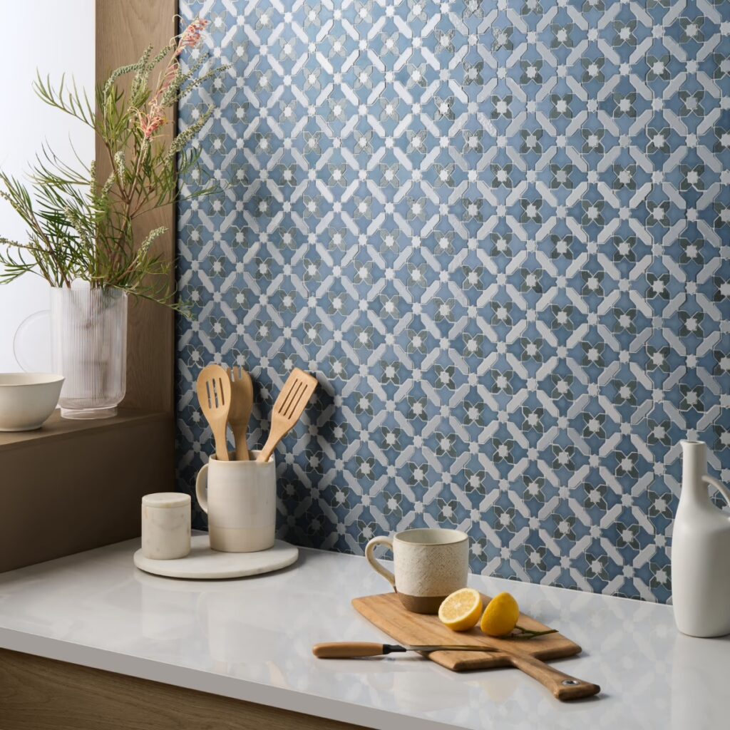 Cantico Safi River Blue Mixed Finish Roomscene02