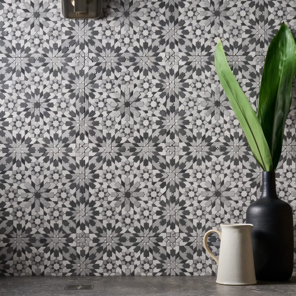 Cantico Taza Cloud Gray Mixed Finish Roomscene02