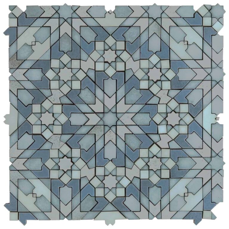 Cantico Taza Ocean Blue Mixed Finish 