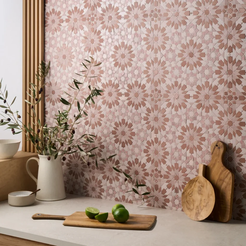 Cantico Taza Terracotta Rosa Mixed Finish Roomscene01